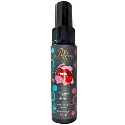 Ультра-спрей для глубокого минета Джага-Джага Deep Throat, бабл-гам, 50 мл Ультра-спрей для глубокого минета Джага-Джага Deep Throat, бабл-гам, 50 мл