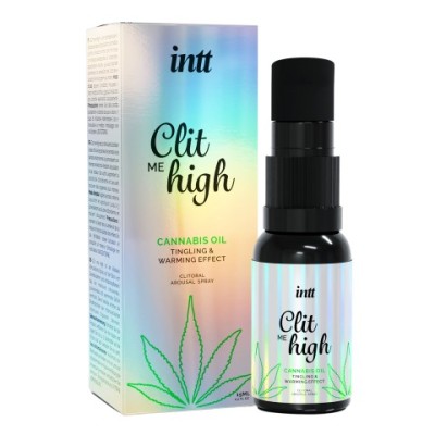 Intt Clit Me On High Cannabis Oil - Согревающий жидкий вибратор для клитора, 15мл Intt Clit Me On High Cannabis Oil - Согревающий жидкий вибратор для клитора, 15мл