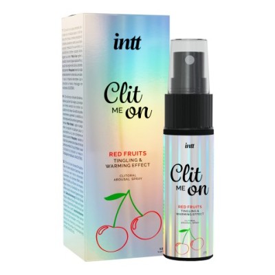 Intt Clit Me On Red Fruits - Согревающий жидкий вибратор для клитора с вкусом вишни, 12 мл Intt Clit Me On Red Fruits - Согревающий жидкий вибратор для клитора с вкусом вишни, 12 мл
