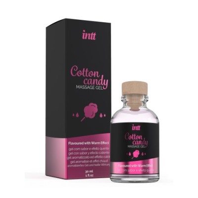 Intt Cotton Candy Massage Gel - Съедобный гель для интимного массажа, 30 мл (сахарная вата) Intt Cotton Candy Massage Gel - Съедобный гель для интимного массажа, 30 мл (сахарная вата)