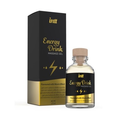 Intt Energy Drink Massage Gel - Съедобный массажный гель для интимных зон, 30 мл Intt Energy Drink Massage Gel - Съедобный массажный гель для интимных зон, 30 мл