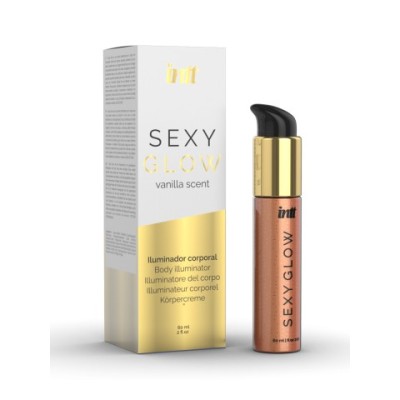 Intt Sexy Glow - хайлайтер для тела с ароматом ванили и золотистыми микрогранулами, 60 мл. Intt Sexy Glow - хайлайтер для тела с ароматом ванили и золотистыми микрогранулами, 60 мл.