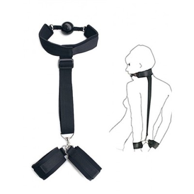 Фиксатор БДСМ (наручники+ошейник) Фиксатор БДСМ (наручники+ошейник)