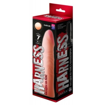 Насадка для страпона HARNESS с коннектером BLACK LINE (180*36) Насадка для страпона HARNESS с коннектером BLACK LINE (180*36)