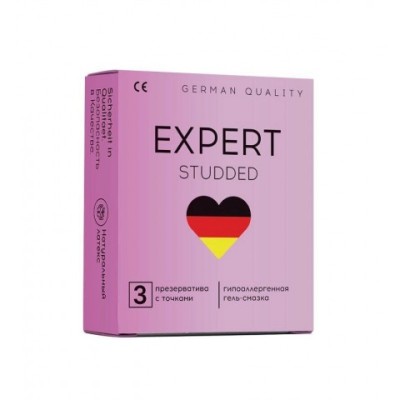 Презервативы EXPERT STUDDED № 3 (облегающие, точечные), 3 шт. Презервативы EXPERT STUDDED № 3 (облегающие, точечные), 3 шт.